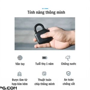 Ổ Khóa Vân Tay Loại Cỡ Lớn Thông Minh sử dụng App